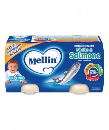 MELLIN OMOGENEIZZATO SALMONE 2X80G